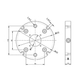 Through Hole Zero Quick Change Plate BZ220-MT-96-200 - Big-tools Industrial Supply Tools for Metal Cutting